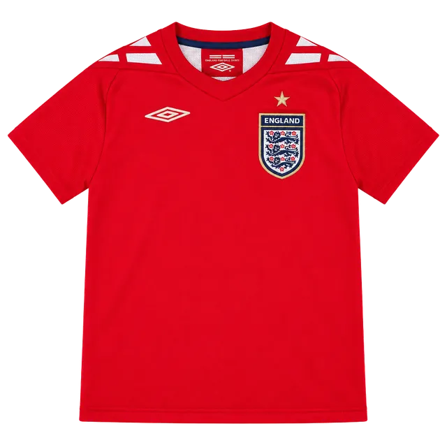 Umbro England Football Soccer Shirt Red Youth XL Kickoff 2006 Full Time 2008