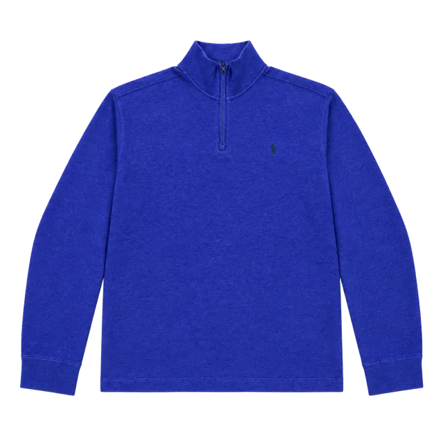 Polo Ralph Lauren Quarter Zip Sweater Size L Purple Cotton