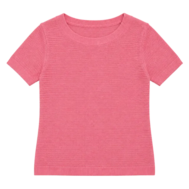 Cyrus Ribbed Knit Sweater Size 1X Pink Pullover Crew Neck