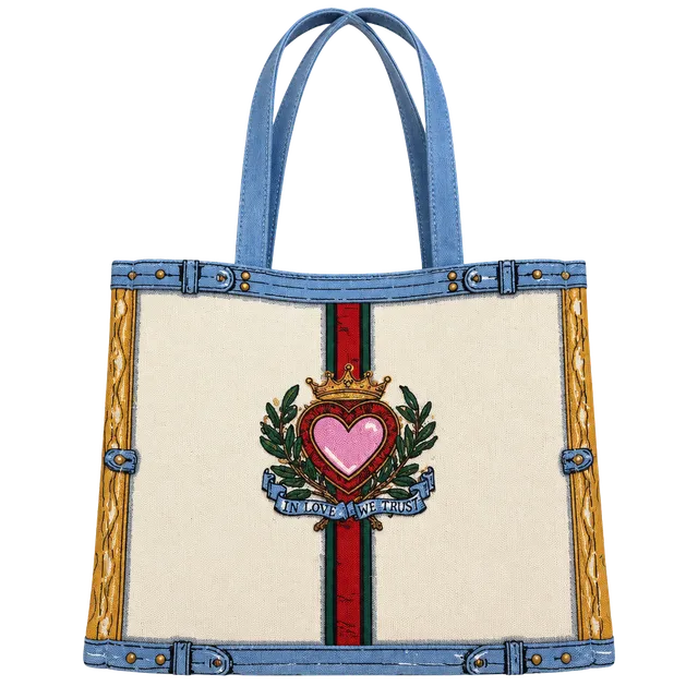 Brighton In Love We Trust Canvas Tote Bag