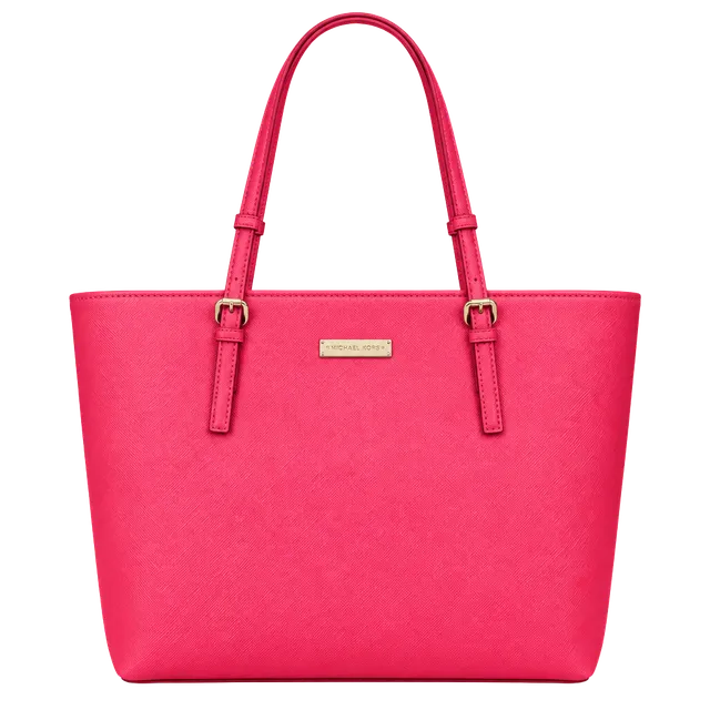 New York & Company Saffiano Leather Tote Bag Hot Pink
