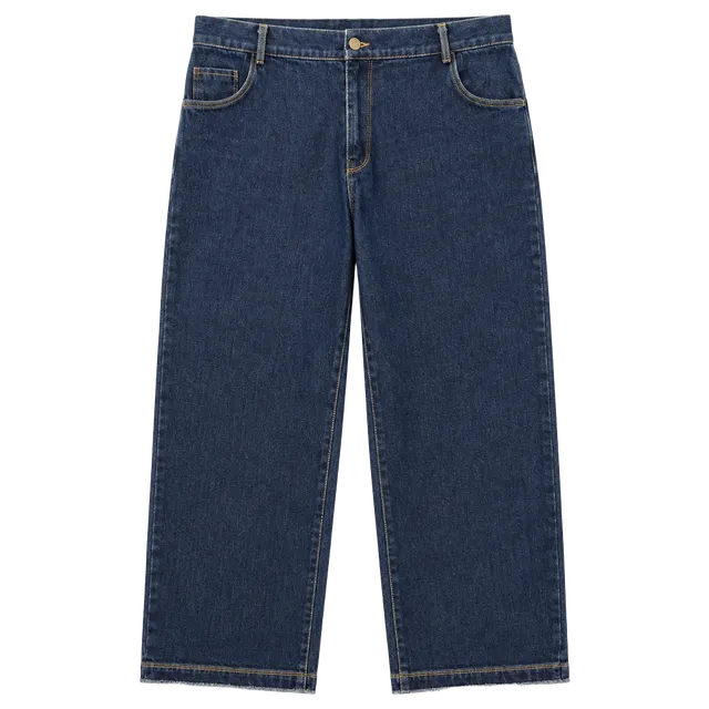 Time and Tru Denim Capris Size L Dark Wash Pull-On