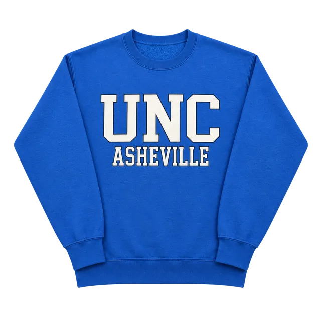 UNC Asheville Bulldogs MV Sport Crewneck Sweatshirt Royal Blue Small