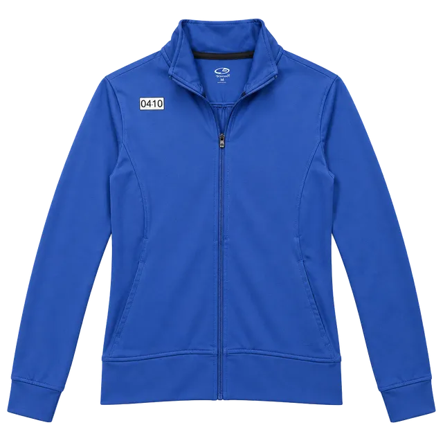 Champion athletic jacket medium blue long sleeve half zip
