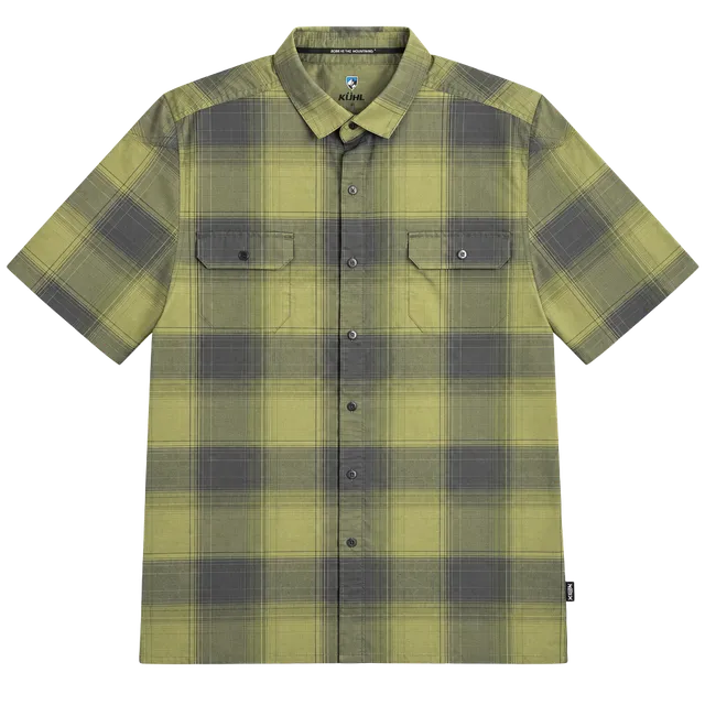 Kuhl Response Lite LS Shirt XXL Green Plaid Button Down