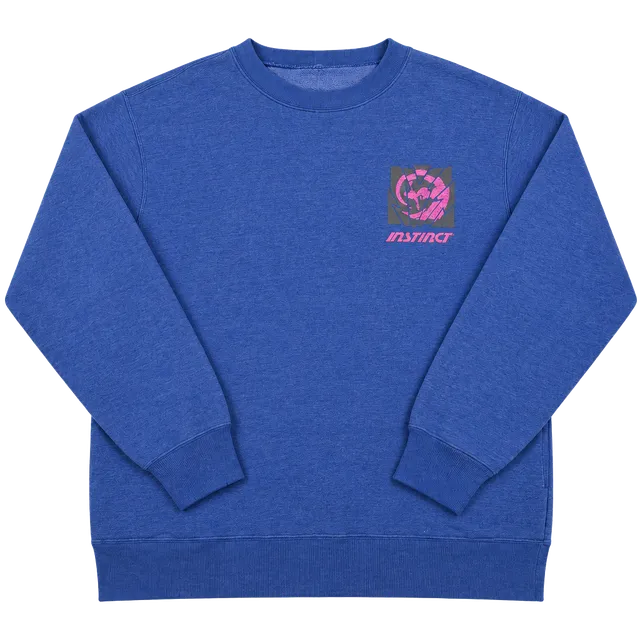 Instinct Vintage Graphic Sweatshirt Blue Size M (OF) *holes