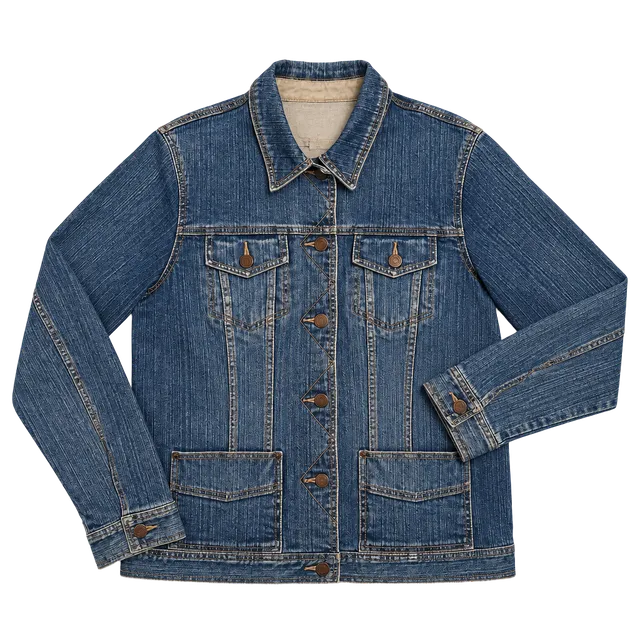 Eddie Bauer Denim Jacket Size L Blue Cotton Blend