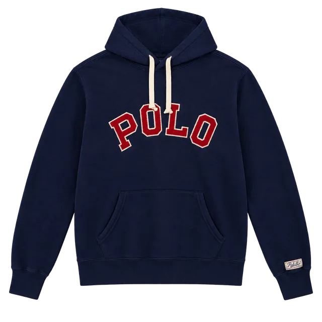 Polo Ralph Lauren Hoodie Size XL Navy Blue Fleece Applique Logo