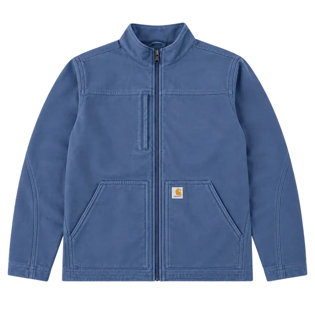 Carhartt Softshell Jacket Size M Blue Full Zip Mock Neck Modern Fit