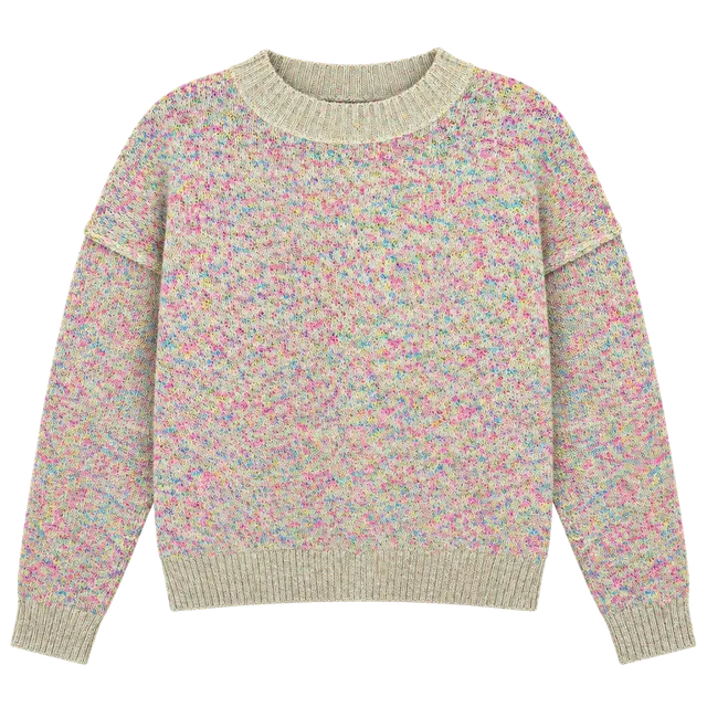 Lisa Todd Sweater Size S Multi-Color Confetti Knit Crewneck