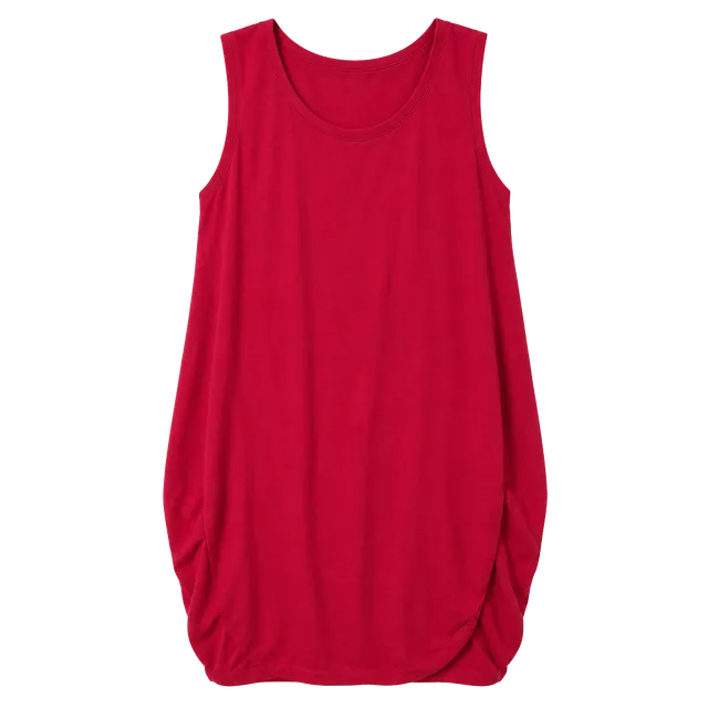 Sass & Sassy Tank Top Size 3X Red Cotton Spandex Sleeveless Shirt