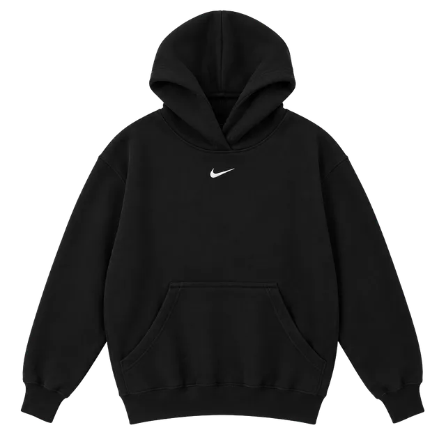 Nike Center Swoosh Hoodie Size XS Black Fleece