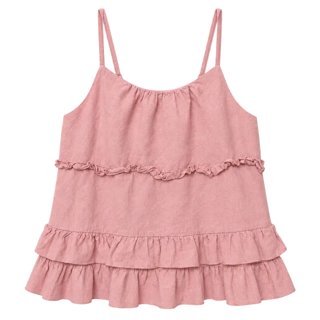 Pink Ruffle Cami Top Size M