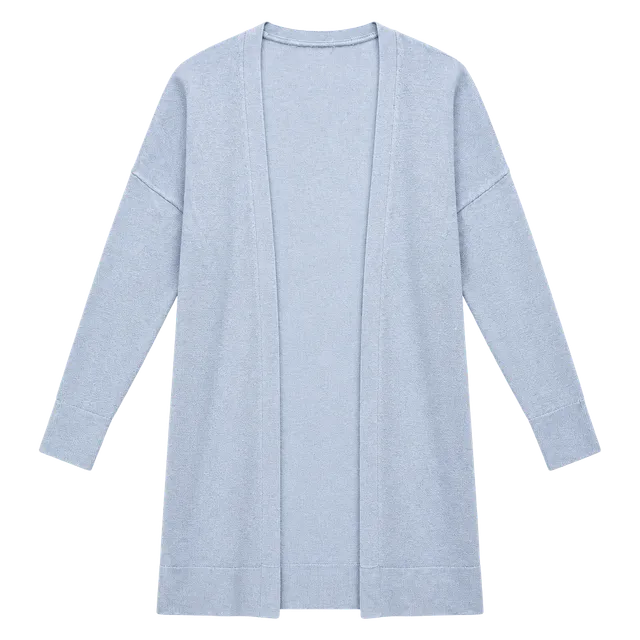 A New Day Cardigan Sweater Size M Light Blue Open Front Long