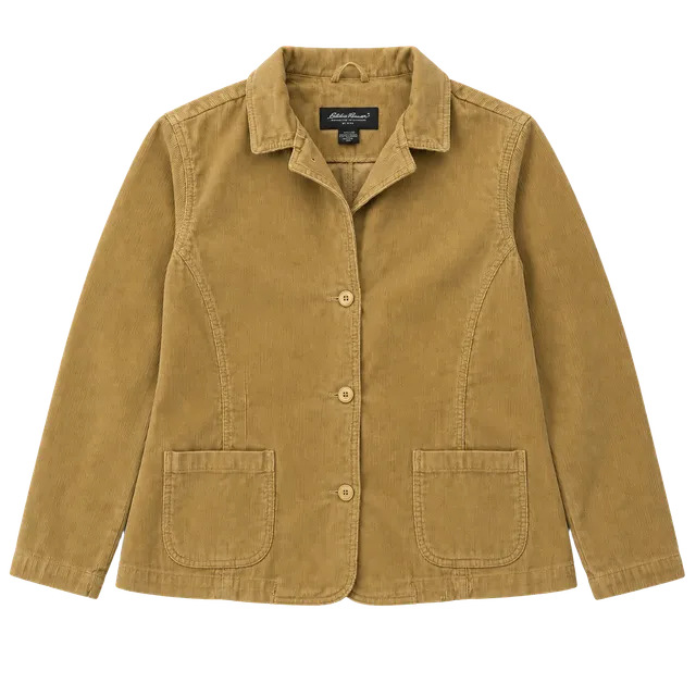 Eddie Bauer Corduroy Women’s Blazer Size XXL Brown Tan Cotton Jacket