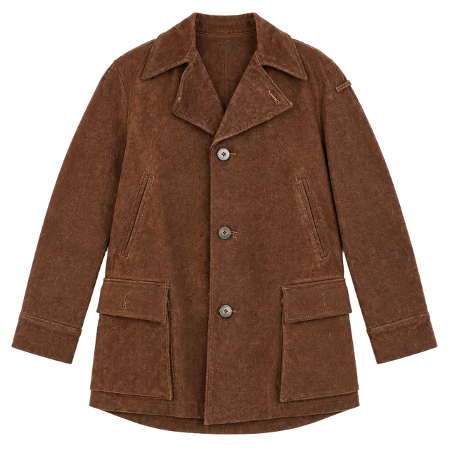 Walkers Quality Clothes Suede Jacket Size 46 Brown Faux Fur Lined