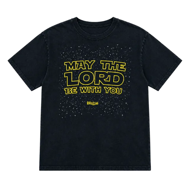 Kerusso May The Lord Be With You T-Shirt Size L Black