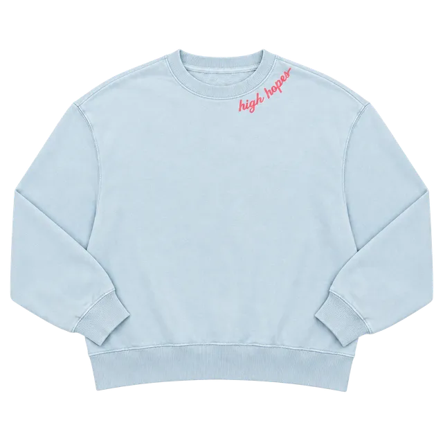 Old Navy High Hopes Sweatshirt Size XL (14-16) Light Blue Pink