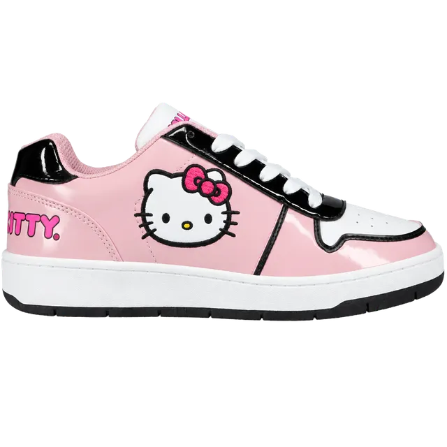 Hello Kitty by Sanrio Women's Pink Casual Court Sneakers, Pink sz11