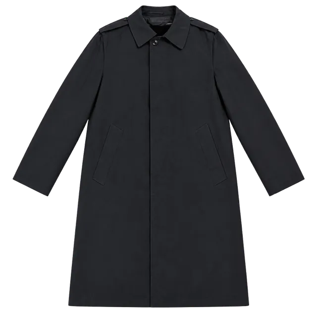 US Military Raincoat Man's Black Size 40R Removable Liner Overcoat