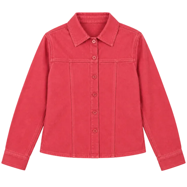 A.M.I Leather Jacket Size S Red