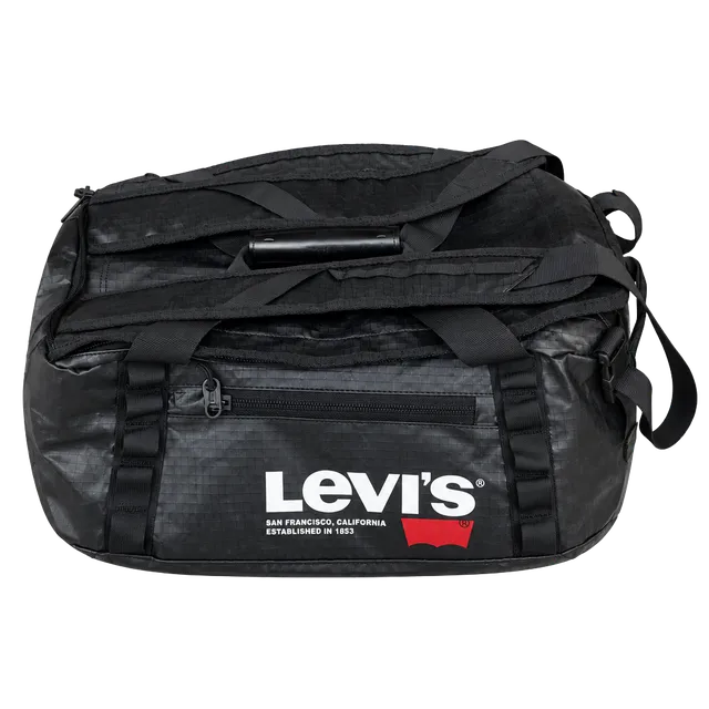 NWT Levi's Black Duffle Backpack Ripstop Weekender Bag Backpack Combo
