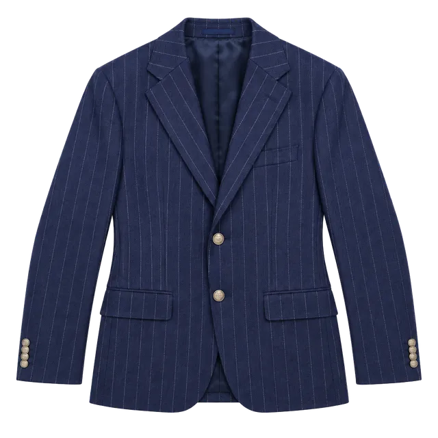 Polo Ralph Lauren Pinstripe Blazer Size 0 Blue Pinstriped Jacket