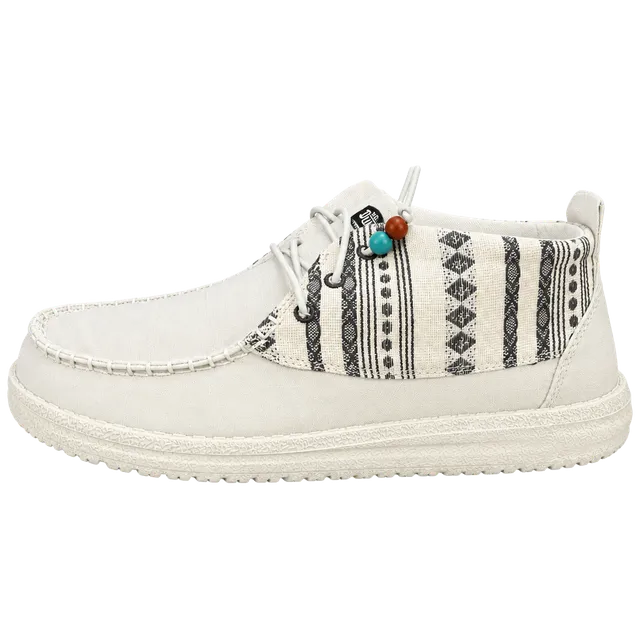 Hey Dude Wendy Mid Boho Mix Size 8 Baja Cream Shoes