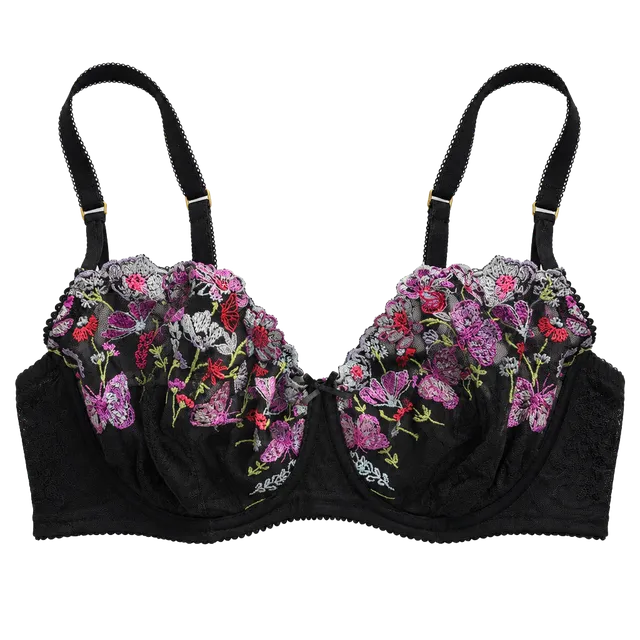 Agent Provocateur Embroidery Black Bra