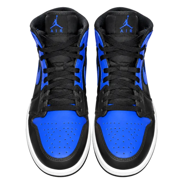 Nike Air Jordan 1 Mid Size 12 Black Hyper Royal Blue