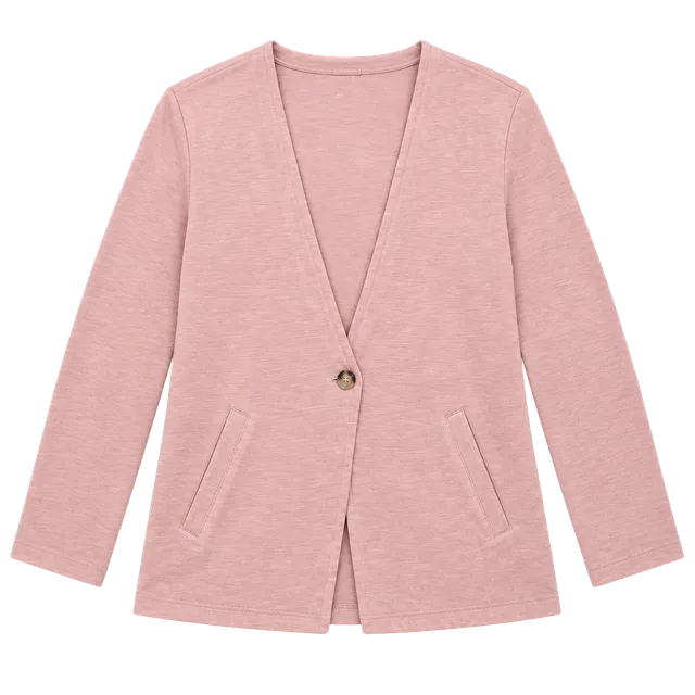 Caslon Pink Cotton Knit Open Blazer Jacket