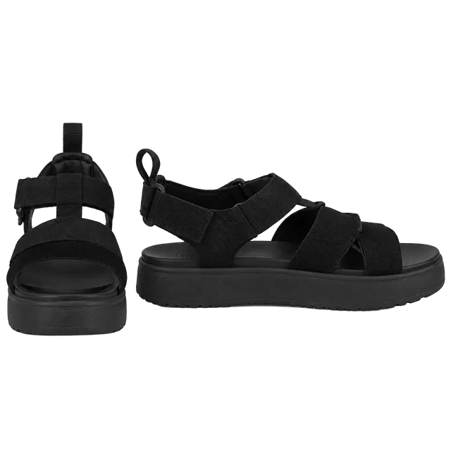 UGG Goldenstar Strap Sandals Black Suede