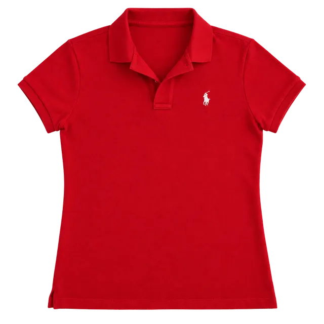 Ralph Lauren Golf Polo Shirt classic golf tee girls Size S Red Poipu Bay 