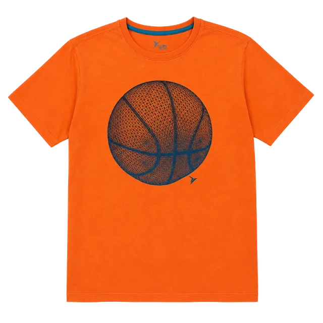 Old Navy Active Basketball Graphic T-Shirt XL Orange Go-Dry
