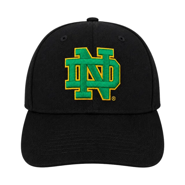 New Era Notre Dame Fighting Irish 59FIFTY Fitted Hat Size 7 1/2 Black