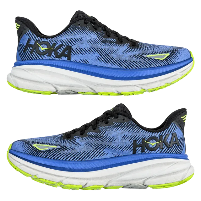 Hoka One One Clifton 9 Blue Running Shoes Size 11 Womens 
