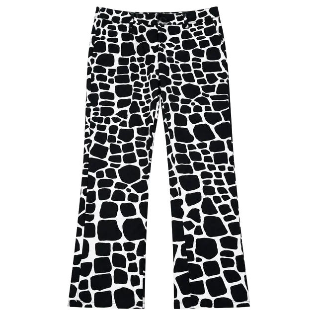 Liz Claiborne Emma Classic Pants Size 8 Black White Animal Print