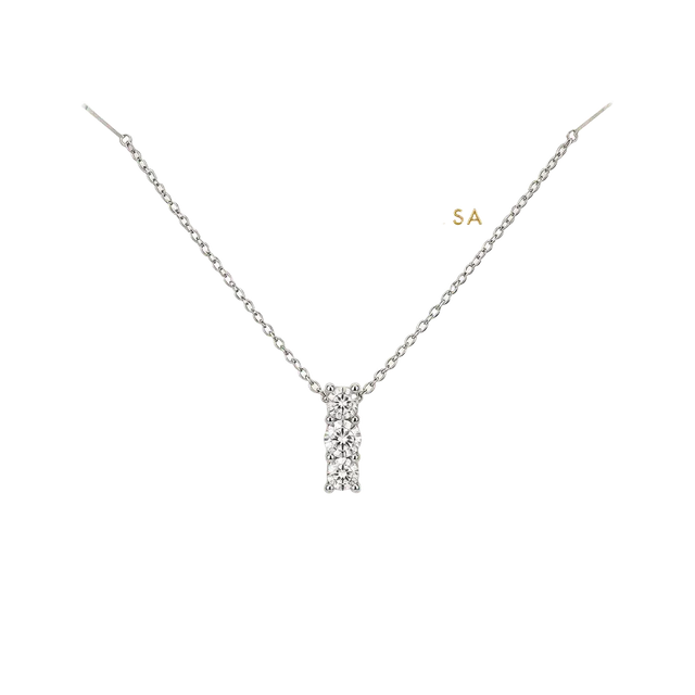 B P Perfect Addition CZ Infinity Pendant Necklace 16"+4.5" New