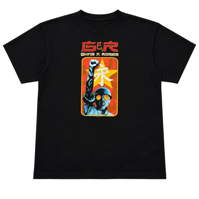 Guns N Roses Chinese Democracy Tour T-Shirt M Black Graphic Tee