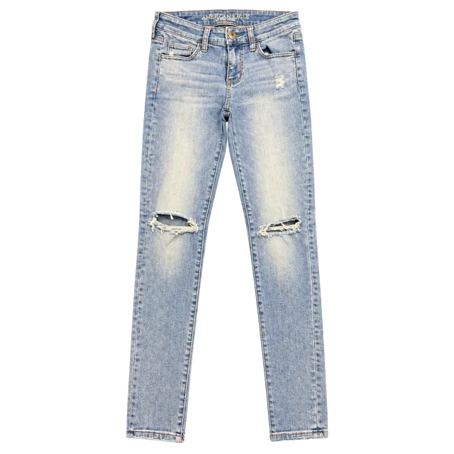 American Eagle Super Stretch X Skinny Jeans Size 4 Regular Light Wash