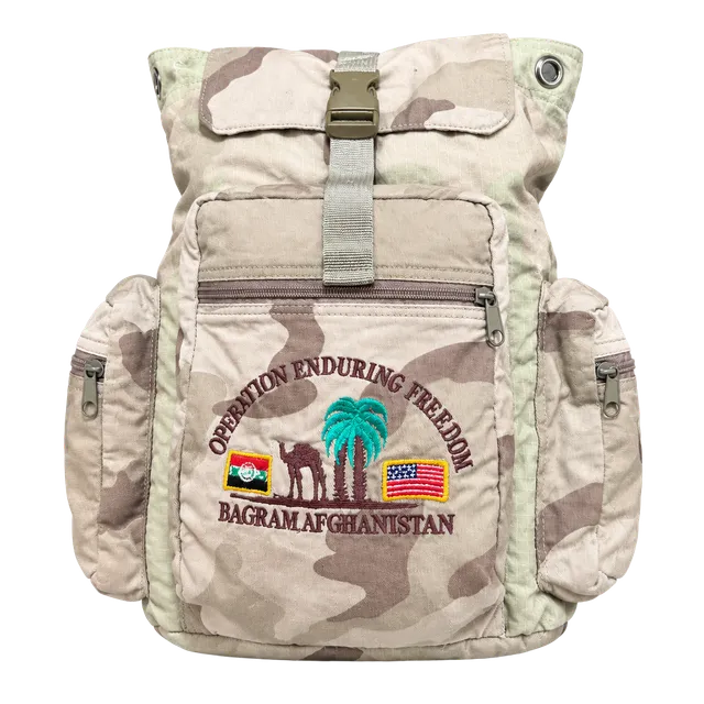 Operation Enduring Freedom Bagram Afghanistan Camo Backpack