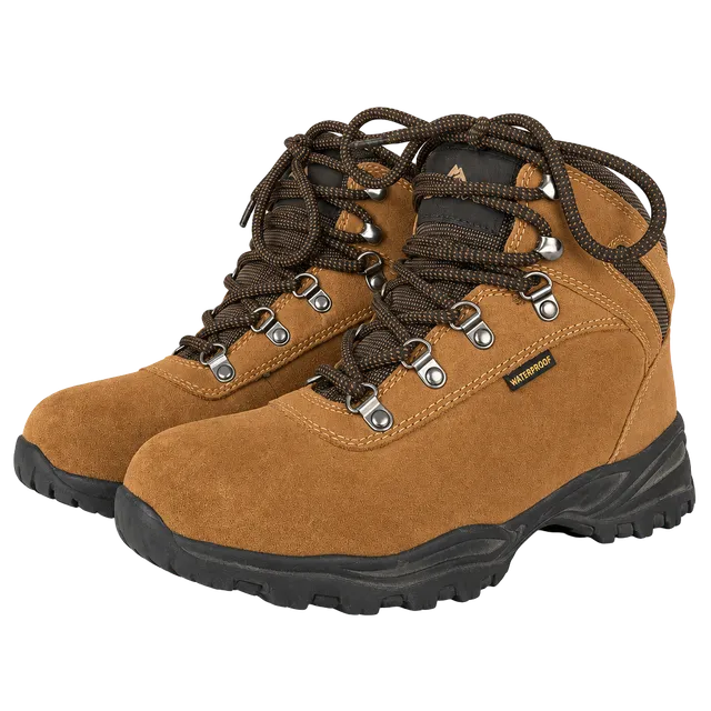 Ozark Trail Greta Waterproof Hiking Boots Ladies Size 9 Brown Leather