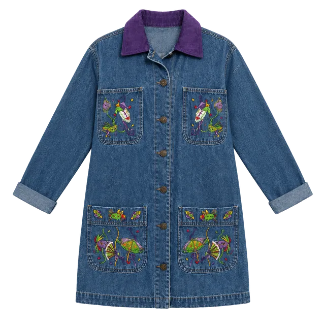 Vintage Casey Coleman Embroidered Mardi Gras
