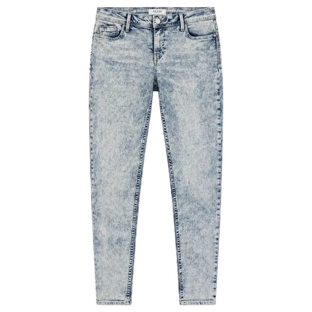 Guess Low Rise Skinny Jeans Size 15 Light Wash Acid Wash Denim