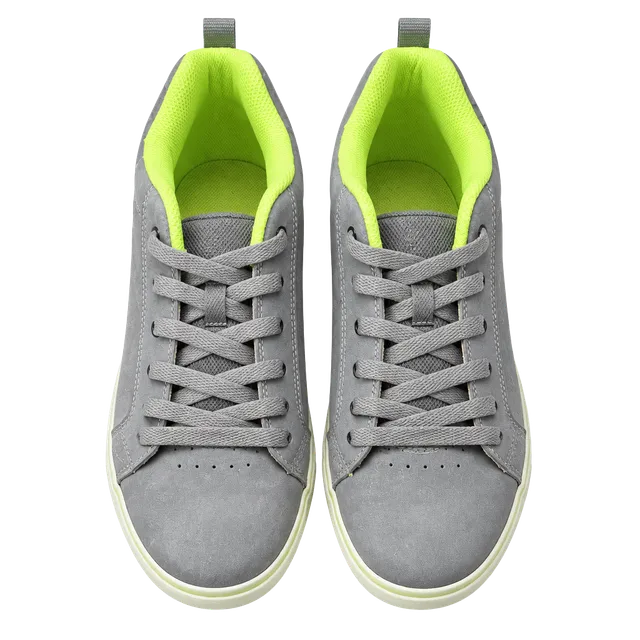 DC Shoes Court Graffik Vulc Size 10.5 Gray Neon Green Skate Sneakers