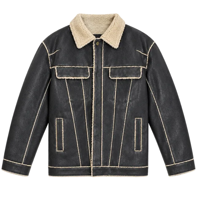 Guess Faux Shearling Lined Jacket