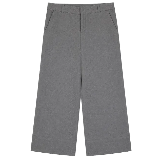 Banana Republic Blake Crop Size 8 Blue Linen Cotton