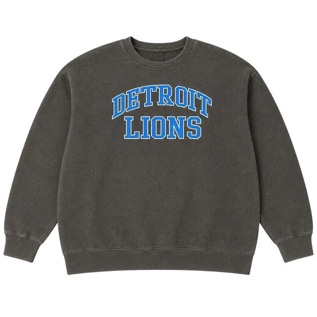 NFL Vintage Detroit Lions Sweatshirt Size X-Large Black Crewneck Pullover