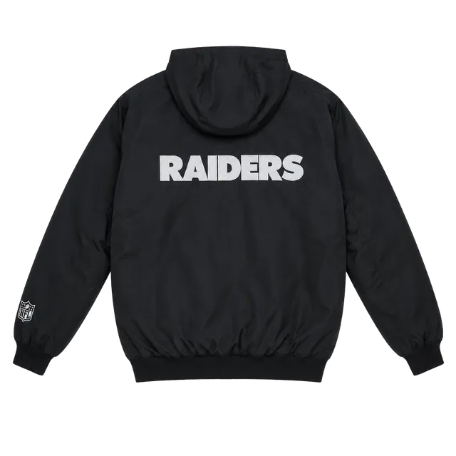 Starter NFL Oakland Raiders Heavyweight Jacket Size L Vintage Black