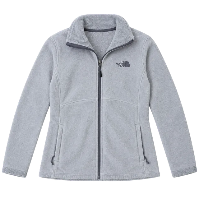 The North Face Fleece Jacket Size L Gray Full Zip Up